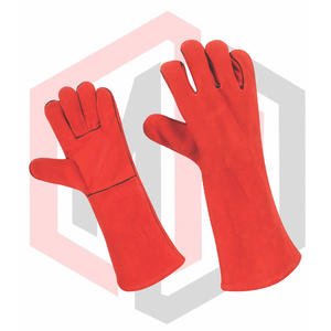Guantes Industriales de Cuero con Palma Reforzada y Puño de Seguridad, 16 Pulgadas de Largo, 7 oz de Grosor, Antiestáticos y Resistentes a Desgarros - Product Image 1