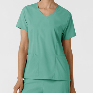 Premium <b>Scrub</b> Uniform Sets for Women Oversize Fit V-neck <b>Scrubs</b> <b>Top</b> & Yoga Jogger Pants with Pockets - Product Image 4