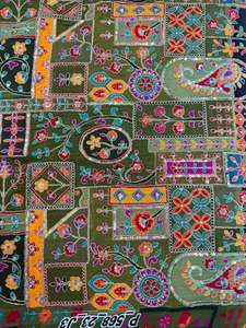 Tela de Crepé Ecológica, 100% Natural, con Bordado Pesado, Tejido de Peso Medio, Teñido con Patrones, para Textiles del Hogar y Prendas de Vestir, de Secado Rápido - Product Image 3