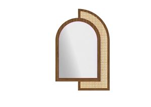 Modern Vintage Handcrafted Wooden <b>Mirror</b> Intricate Artistry for Decorative Home Use - Product Image 2