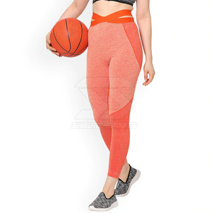 Mallas de Yoga de cintura media de nuevo estilo para mujer, ropa de ejercicio sin costuras de secado rápido, cintura elástica, patrón sólido, venta al por mayor, nueva Yoga - Product Image 5