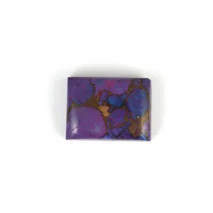 Natural púrpura turquesa excelente calidad cojín en forma de cabujón corte 10X12MM piedra preciosa suelta mejor para la fabricación de joyas
