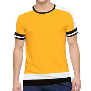 Camiseta Formal de Talla Grande para Hombre con Diseño Personalizado, Camiseta Transpirable de Secado Rápido, Tela Estilo Hip Hop, Camisetas Solid Ringer para Hombre - Product Image 3