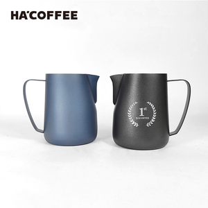 Pembuat Kopi Latte dengan Corong Tuang, Logo Kustom, Bahan Stainless Steel 304, Pitcher Susu untuk Barista - Product Image 2