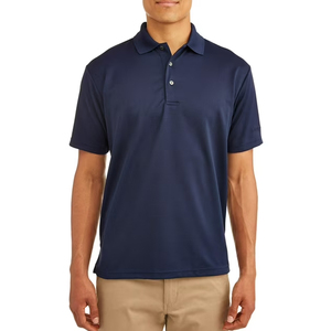 Nouveau design 2025 – Chemise décontractée pour homme à manches courtes en coton tricoté 100 %, séchage rapide, impression par transfert thermique, prix usine - Product Image 3