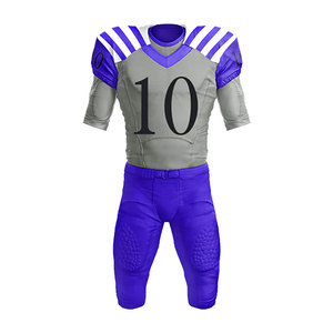 Uniformes de football américain personnalisables en gros, de haute qualité, nouveau design, grandes tailles, respirants, parfaits pour la saison estivale - Product Image 2