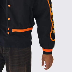 Men's Custom Logo <b>Vintage</b> <b>Varsity</b> <b>Jacket</b> Letterman <b>Jacket</b> Wholesale OEM Custom breathable Chenille Embroidered <b>Varsity</b> <b>Jacket</b> - Product Image 5
