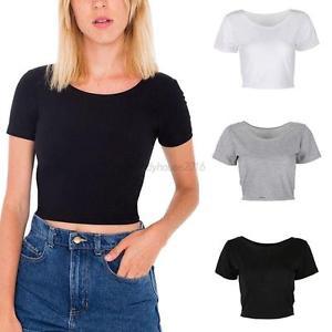 Custom Cropped T-shirts Cotton Women's T-shirts Fitness Fit T Shirts Ladies logo Women Crop <b>Tops</b> Tshirt for Women - Product Image 4