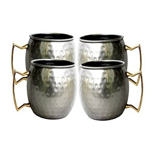 Shatterproof Stainless Steel Double Wall <b>Coffee</b> Mugs Tumbler Mug with Gold Handle Wedding Accessories Best Design - Product Image 1