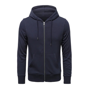 Sweat-shirts d'hiver décontractés en coton 100% lourd personnalisés pour hommes, fermeture éclair sur le devant, chauffants, écologiques, respirants avec logo personnalisé - Product Image 5