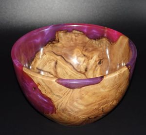 Cuenco para servir comida, utensilios de cocina para bodas, cuenco para sopa de postre de madera y resina hecho a mano más vendido al precio más barato - Product Image 5