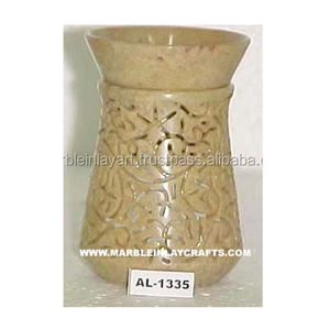 Belle main stéatite sculpture arôme brûleur à mazout lampe forme ronde pour la maison décorative article fabricant au prix le moins cher - Product Image 1