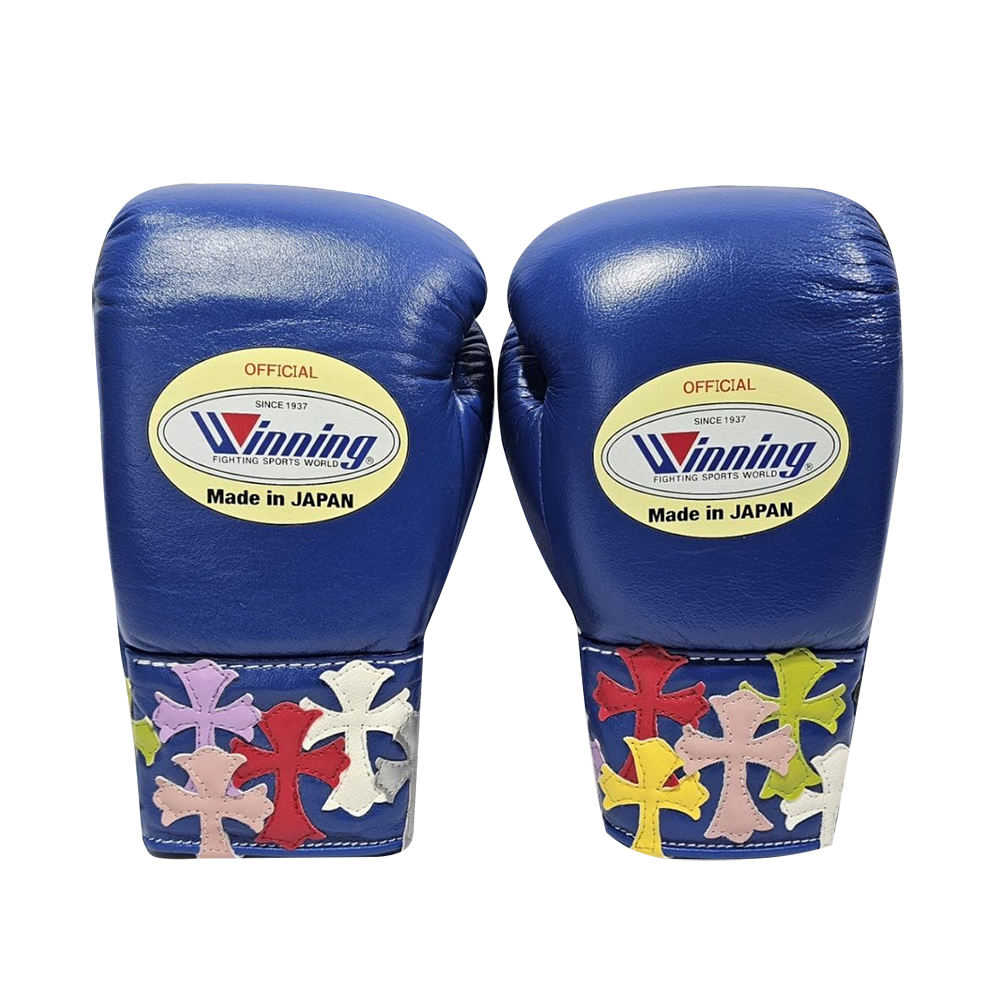 Best Selling Metallic Blue Grant Boxing Gloves Customized Durable