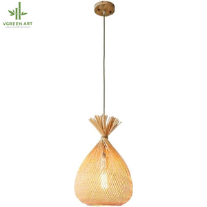 Hiện đại cổ điển tre đèn trần trong nhà liễu ánh sáng mặt dây chuyền với điều khiển từ xa dự án giải pháp cài đặt - Product Image 3