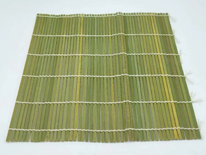 Tapis à sushi en bambou, vert et blanc, fait main, antiadhésif, forme irrégulière, style japonais, cuisine, personnalisable - Product Image 5