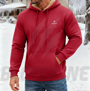 Sweat-shirt unisexe à capuche jaune zippé Bloodline, coupe classique, couleur unie, décontracté, avec poche avant, en polaire respirante 100% - Product Image 2
