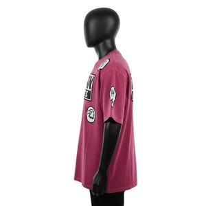 Camiseta de algodón grueso de corte holgado para hombre, estilo urbano, con estampado gráfico, logotipo personalizado, 100% algodón, corte holgado, estampada. - Product Image 3