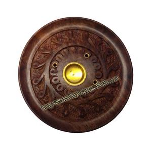 Quemador de incienso hecho a mano, atrapamoscas decorativo de madera para meditación, fragancia para el hogar - Product Image 2