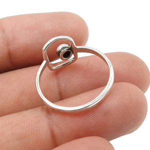 แหวนเงินสเตอร์ลิง925ทำด้วยมือดีไซน์แบบมินิมอลเครื่องประดับเงินทันสมัยสำหรับผู้หญิงแหวนไข่มุกน้ำจืด - Product Image 4