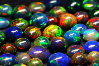 Fournisseur d'opale de confiance Cabochon d'opale noire de haute qualité Lot de pierre polie en diamant naturel pour la fabrication de bijoux Multi Fire
