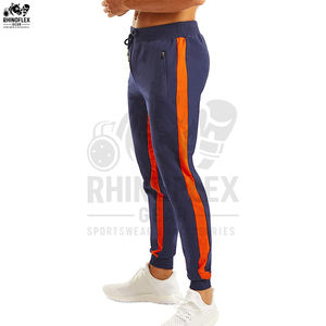 Men's Casual Cotton Fleece Sweatpants <b>Elastic</b> <b>Waistband</b> With Drawstring Top Quality Breathable Sweatpants - Product Image 2