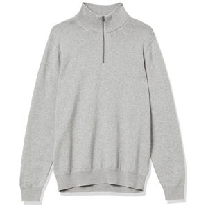 Nouveau sweat-shirt pour homme, décontracté et streetwear, en polaire léger, doux, à manches longues, avec fermeture éclair quart de tour - Product Image 1