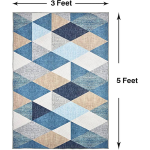 Kvr พรมทอมือ3D แบบ3D ทำด้วยมือสำหรับห้องนั่งเล่นพรมช่างฝีมือ - Product Image 3