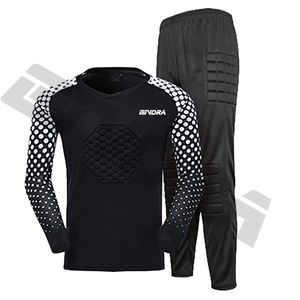 Conjunto de uniforme de portero de sublimación, camisetas y pantalones acolchados de fútbol, novedad - Product Image 1