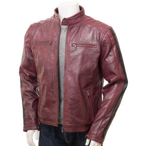 Veste en cuir de style High Street du meilleur fabricant personnalisée pour hommes Couleur unie Coupe-vent Imperméable Meilleur prix Hiver - Product Image 3