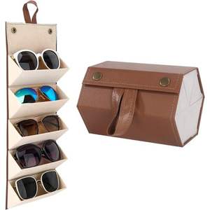 Porte-lunettes mural élégant en cuir, design français FD0000155, pour la présentation dans le salon - Product Image 3