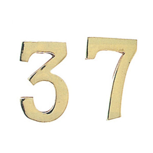 NUMERO CIVICO IN OTTONE "2" MM.100 - Product Image 1