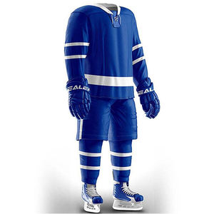 Uniformes de Hockey sobre Hielo para Equipo, Duraderos, de Spandex/Poliéster, Ajuste Delgado, Cómodos, de Secado Rápido, Impresión Personalizada, Personalizables, Pakistán ZATA - Product Image 1