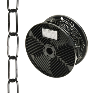 Catena Decorativa Nera Liscia 3,4x43 mm. Rotolo da 20 metri - Product Image 1