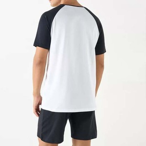 Ensemble T-shirt et short d'été personnalisé pour homme 2026 – 100 % coton respirant, motif uni, couleur personnalisable - Product Image 5