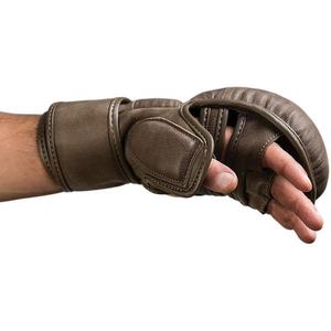 Professional High Quality MMA <b>Gloves</b> Customizable Brown Hybrid Leather PU Eco-Friendly Breathable <b>Touchscreen</b> Printed Logo Four - Product Image 5