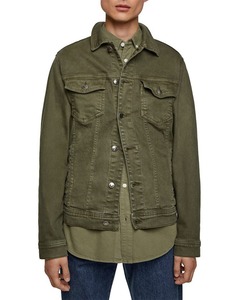 Chaqueta a prueba de viento con capucha de mezclilla de cuero de invierno formal para hombre de moda - Product Image 3