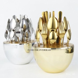 Modèle à la mode arrivée Unique Designer argent brillant poli fournitures de couverts en métal de haute qualité pour la maison et l'hôtel - Product Image 3