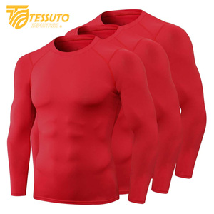 Vêtements de jogging hommes Gym Sports été à manches courtes Compression T-Shirt vêtements de course Yoga Fitness serré haut actif pour hommes - Product Image 1