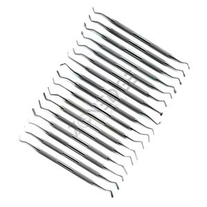 Hoogwaardige 17-delige Tandheelkundige Dubbelzijdige Instrumenten Set Handmatige <span class=keywords><strong>Power</strong></span> Composiet Kunststof Amalgaam Vullen Nieuwe Tandheelkundige Apparatuur - Product Image 4