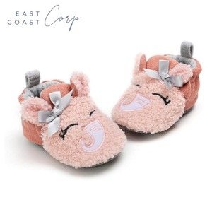 Acogedores botines de lana para recién nacidos, zapatillas de invierno con pinzas, suela blanda, zapatos de cuna para primeros pasos para bebés, botas para bebés recién nacidos - Product Image 2