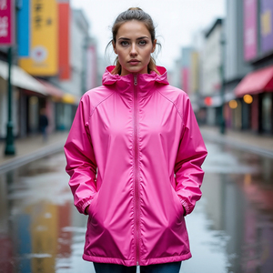 Windbreaker Female Pullover Hiking Jackets Custom Cheap Plain Windbreaker Rain Coat High Quality Streetwear <b>Waterproof</b> Jacket - Product Image 5