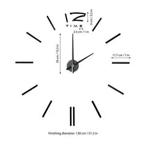 Reloj de pared de Metal recubierto de oro nuevo, reloj duradero de alta calidad, elegante para el uso de la decoración de la sala de estar del hogar, precio barato al por mayor - Product Image 4