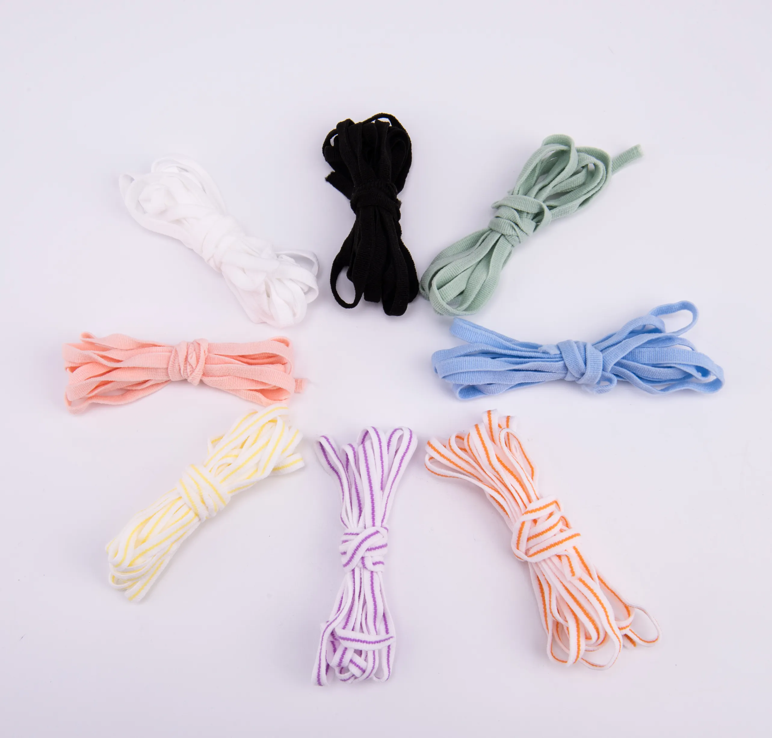 High Quality Made In Taiwan High Elastic Elastic Webbing Comfortable Flat Ear Loop 6mm Use For Mask