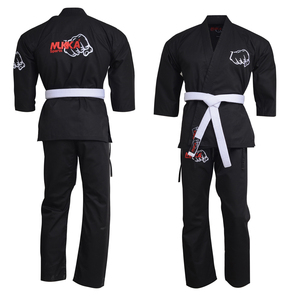 Mejor Venta de Material de algodón y poliéster precio bajo al por mayor OEM ropa de artes marciales producto de Venta caliente conjunto de uniformes de karate - Product Image 6