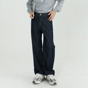 กางเกงยีนส์ฟอกสีวินเทจกางเกงคาร์โก้เอวสูงสำหรับผู้ชายผู้หญิงสวมใส่สบายได้หลากหลาย - Product Image 2