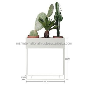 Support de plante de décoration moderne du milieu du siècle, support réglable en fer forgé, jardinière intérieure, Pot de fleur, support de plante en métal - Product Image 5