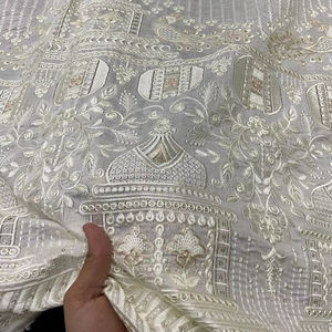 ผ้าเชอร์วานีคอตตาโคติผ้าไหมแท้ปักลายลายแฟนซีเคลือบระบายอากาศสไตล์ถักสำหรับเด็กผู้ชายเด็กผู้หญิง - Product Image 1