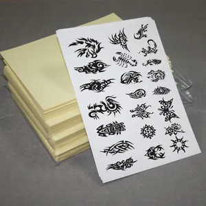 Topjlh personalizzato impermeabile tatouage anime temporaneo tatoo inchiostro stampante carta cartone temporari trasferimento tatuaggi kit adesivi