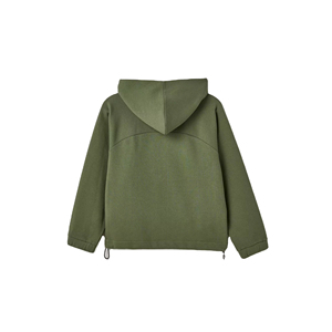 Unisex 100% algodón pulóver sudaderas con capucha talla grande Invierno Polar con logotipo personalizado en blanco estilo de calle al por mayor térmica - Product Image 4