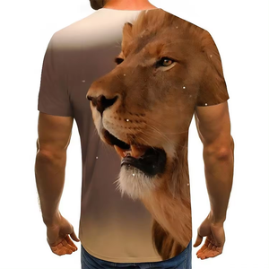 Camiseta estampada sublimada de Material de poliéster para hombre, ropa de playa de alta calidad 2025, camisa de manga corta en blanco con estampado de sublimación - Product Image 4